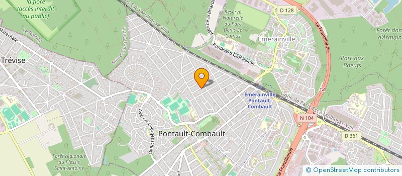localisation de l'entreprise MADAME KATIA MOREIRA  PONTAULT-COMBAULT
