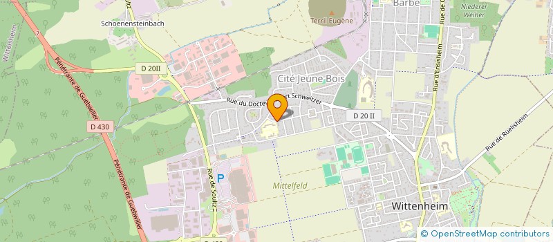 localisation de l'entreprise MADAME KATIA MOSSER  WITTENHEIM