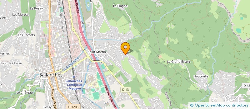 localisation de l'entreprise MADAME KATIA MUGNIER  SALLANCHES