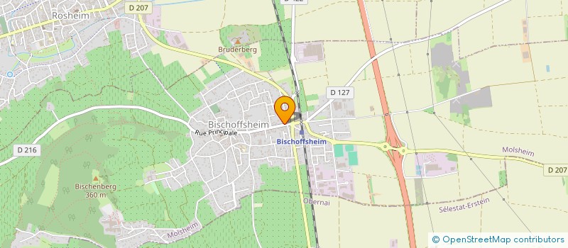 localisation de l'entreprise MADAME KATIA MULLER  BISCHOFFSHEIM