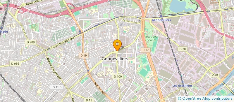 localisation de l'entreprise MADAME KATIA OUMAOUCHE à GENNEVILLIERS