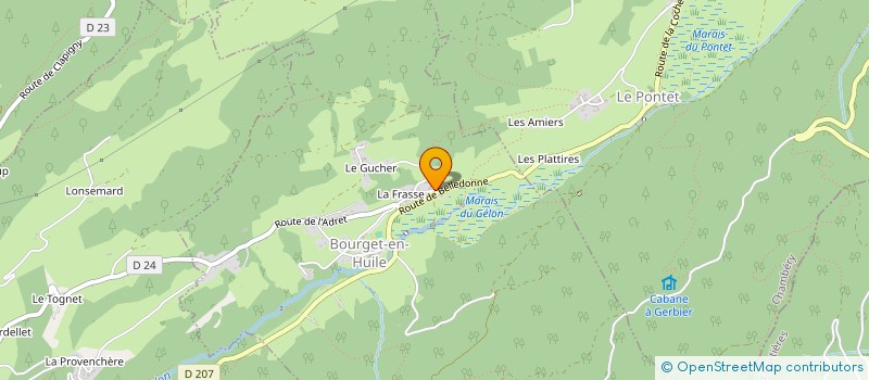 localisation de l'entreprise MADAME KATIA PALADIAN  BOURGET-EN-HUILE