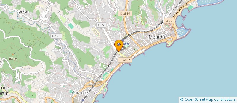 localisation de l'entreprise MADAME KATIA RACONNAT LE GOFF  MENTON