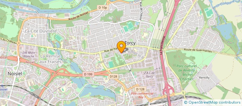 localisation de l'entreprise MADAME KATIA RIBEIRO  TORCY
