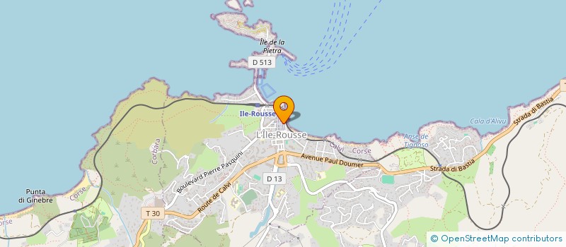 localisation de l'entreprise MADAME KATIA ROCHELET à L'ILE-ROUSSE