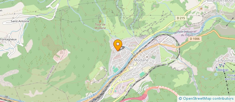 localisation de l'entreprise MADAME KATIA ROSSI  MODANE