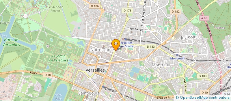localisation de l'entreprise MADAME KATIA ROSSI à VERSAILLES