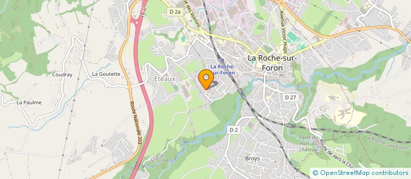 localisation de l'entreprise MADAME KATIA SARTELLI  LA ROCHE-SUR-FORON