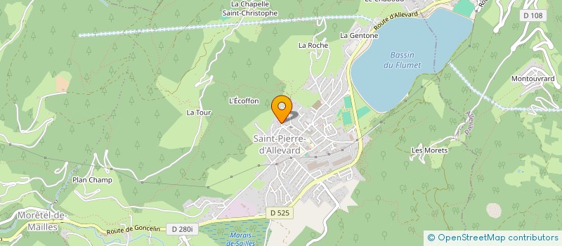 localisation de l'entreprise MADAME KATIA SARTORI  CRETS EN BELLEDONNE