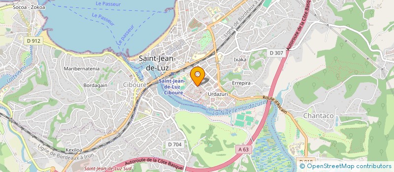 localisation de l'entreprise MADAME KATIA SORLIN à SAINT-JEAN-DE-LUZ