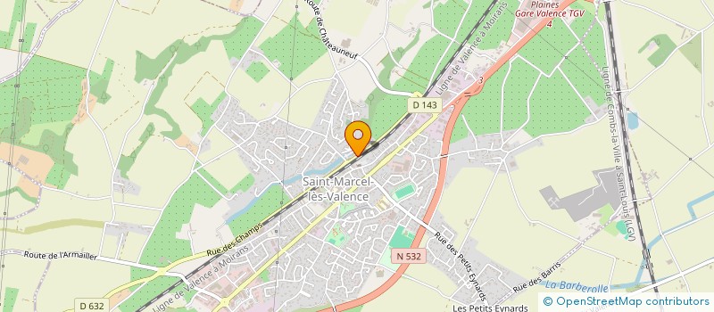 localisation de l'entreprise MADAME KATIA SOULAVIE à SAINT-MARCEL-LES-VALENCE
