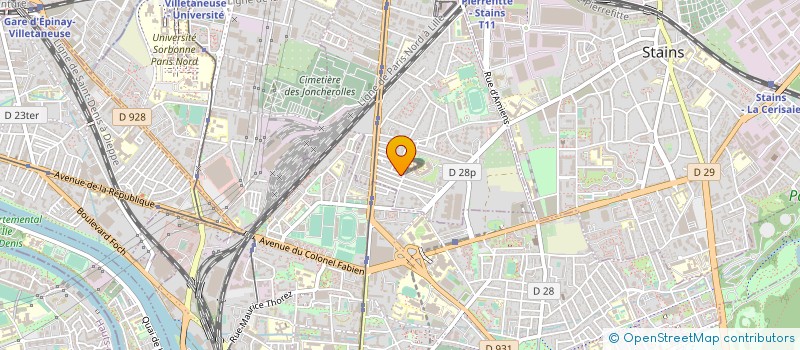localisation de l'entreprise MADAME KATIA TOUZE à PIERREFITTE-SUR-SEINE
