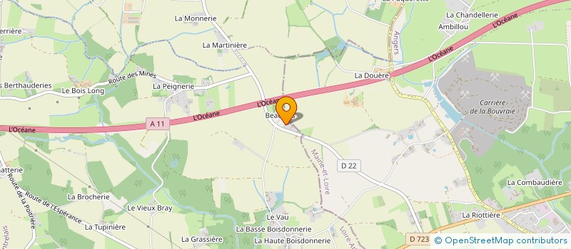 localisation de l'entreprise MADAME KATIA VALLERIE  MONTRELAIS