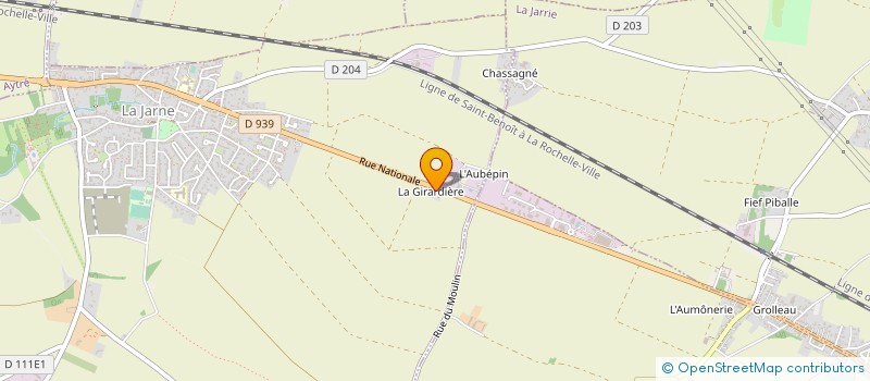 localisation de l'entreprise MADAME KATIA VERDEAU  LA JARNE