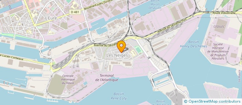 localisation de l'entreprise MADAME KATIA VINCENT  LE HAVRE