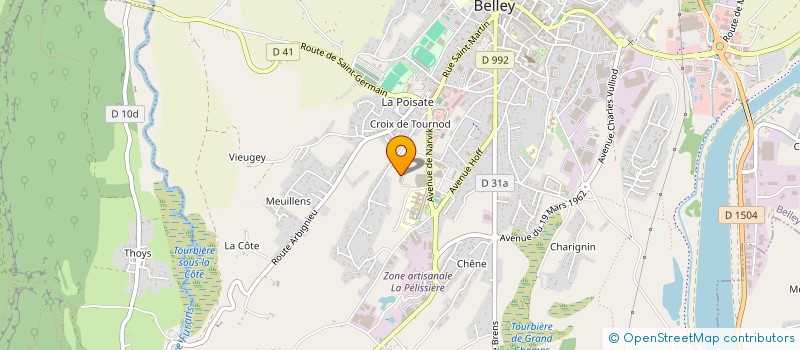 localisation de l'entreprise MADAME KATIA VINGERE  BELLEY