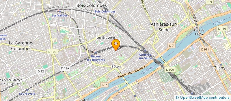 localisation de l'entreprise MADAME KATICE BOST à COURBEVOIE