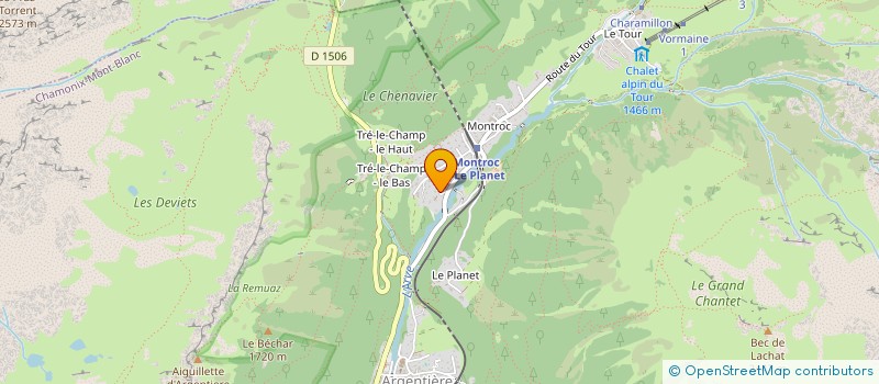 localisation de l'entreprise MADAME KATIE BURNET  CHAMONIX-MONT-BLANC