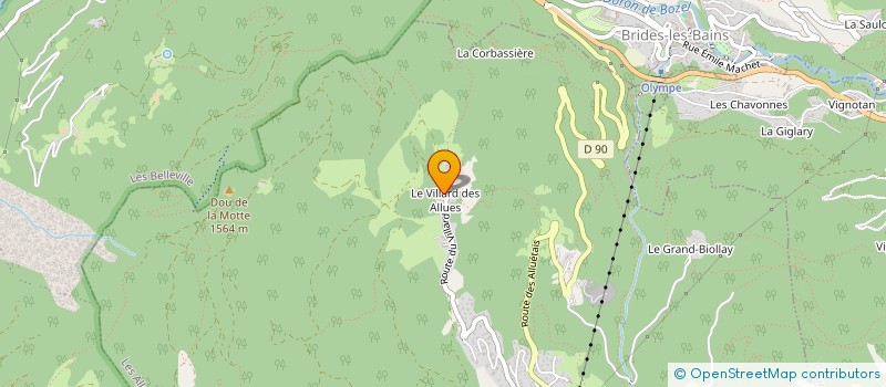 localisation de l'entreprise MADAME KATIE BUTLER  LES ALLUES