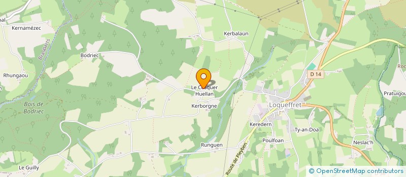 localisation de l'entreprise MADAME KATIE DAWES  LOQUEFFRET