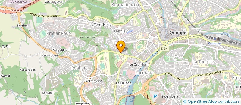 localisation de l'entreprise MADAME KATJA ROTHER à QUIMPER