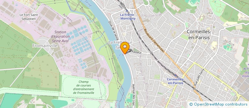 localisation de l'entreprise MADAME KATJA ZIMMERMANN  LA FRETTE-SUR-SEINE