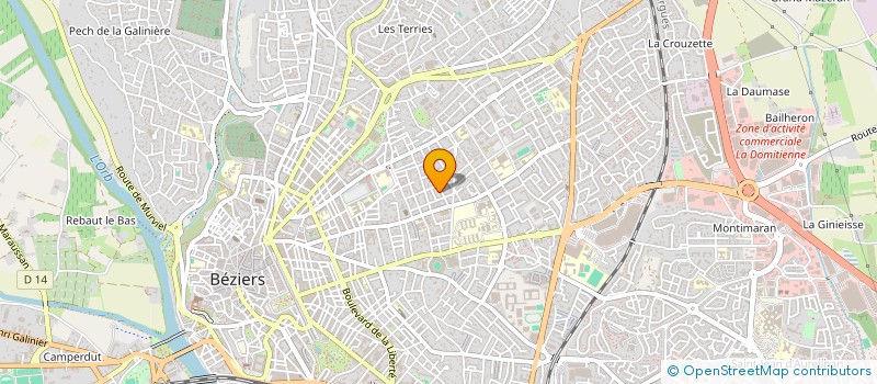 localisation de l'entreprise MADAME KATLEEN FERRIC à BEZIERS