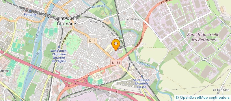 localisation de l'entreprise MADAME KATLEEN MARIE  SAINT-OUEN-L'AUMONE