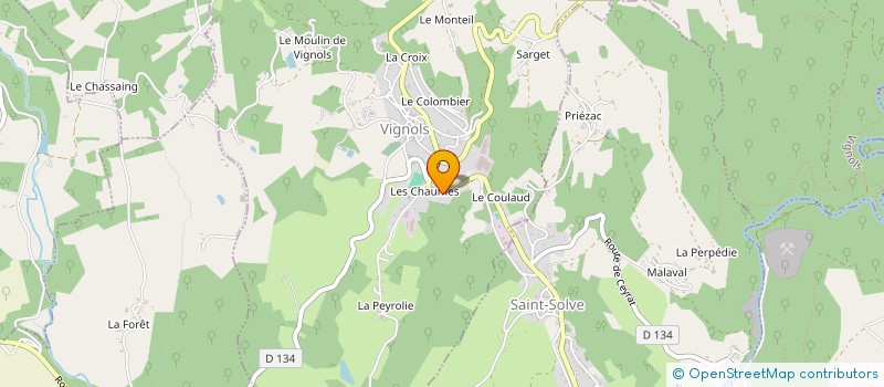 localisation de l'entreprise MADAME KATLINE MATHIEU à VIGNOLS