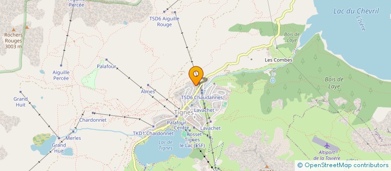 localisation de l'entreprise MADAME KATRIIN TRALLA  TIGNES