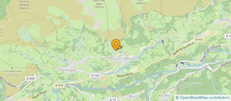 localisation de l'entreprise MADAME KATRINE MCMILLAN  ARCIZANS-DESSUS