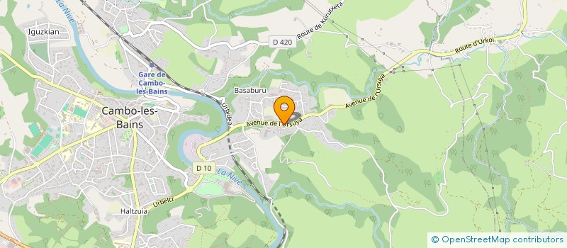 localisation de l'entreprise MADAME KATTIN TEILLERIE  CAMBO-LES-BAINS