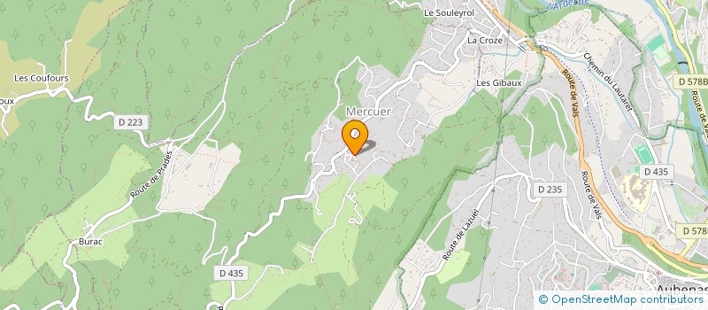 localisation de l'entreprise MADAME KATY BENEVEND  MERCUER