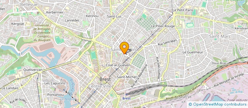 localisation de l'entreprise MADAME KATY BERVAS à BREST