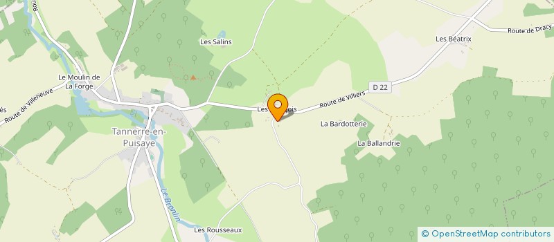 localisation de l'entreprise MADAME KATY BESNARD  TANNERRE-EN-PUISAYE