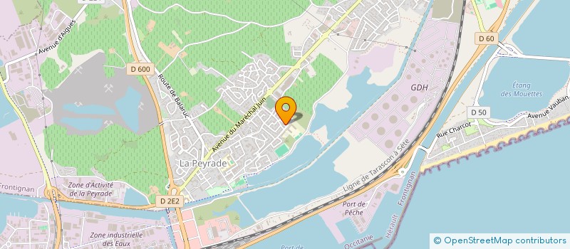 localisation de l'entreprise MADAME KATY BOSCHER à FRONTIGNAN