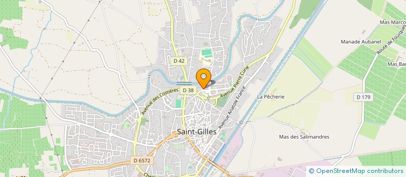 localisation de l'entreprise MADAME KATY BOURGE  SAINT-GILLES