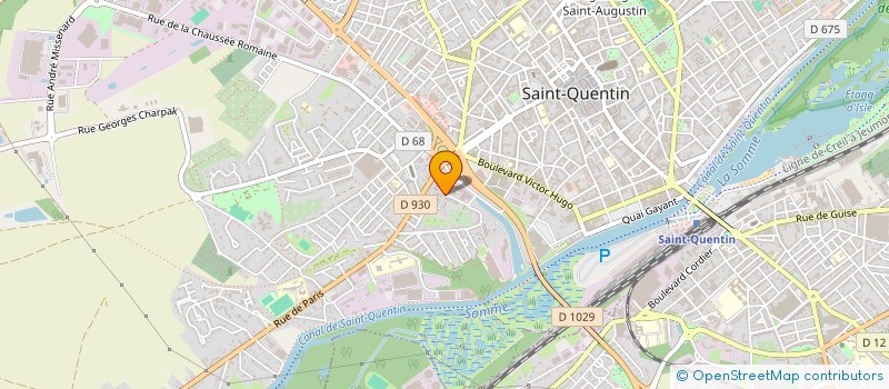 localisation de l'entreprise MADAME KATY CARTIER à SAINT-QUENTIN