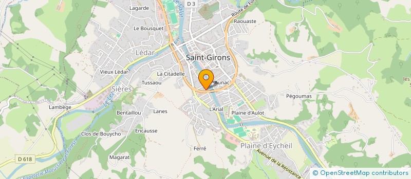 localisation de l'entreprise MADAME KATY CLUZON à SAINT-GIRONS