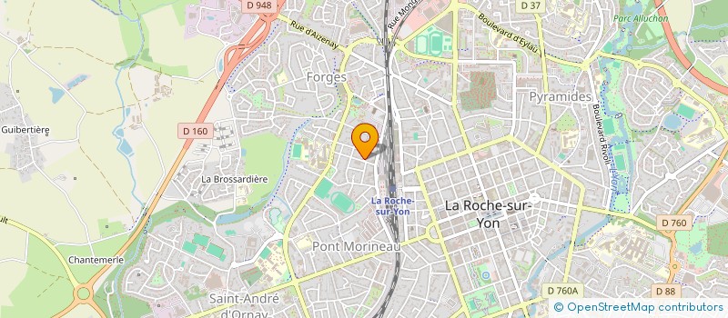 localisation de l'entreprise MADAME KATY DEBAY  LA ROCHE-SUR-YON