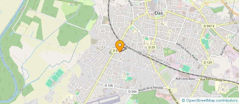 localisation de l'entreprise MADAME KATY DESCLAUX à DAX