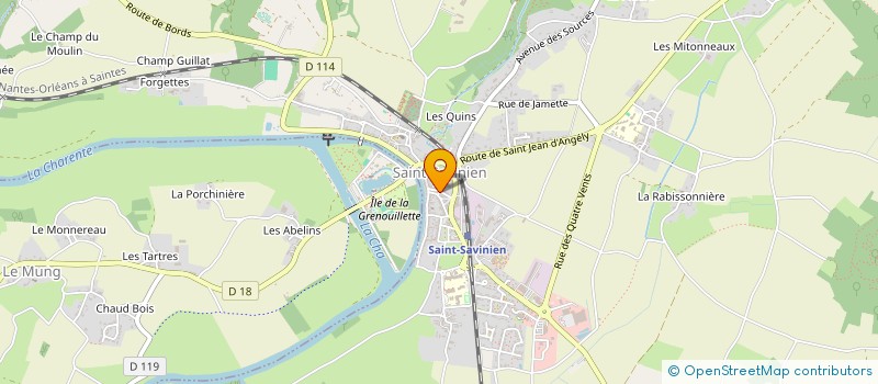 localisation de l'entreprise MADAME KATY GODET  SAINT-SAVINIEN