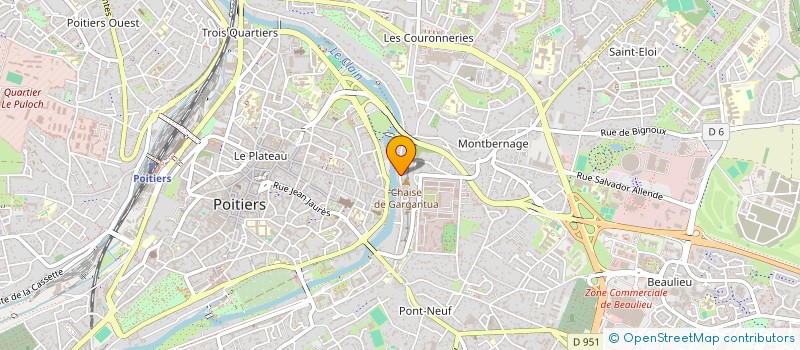 localisation de l'entreprise MADAME KATY GUERRRO DE KARCENTY  POITIERS