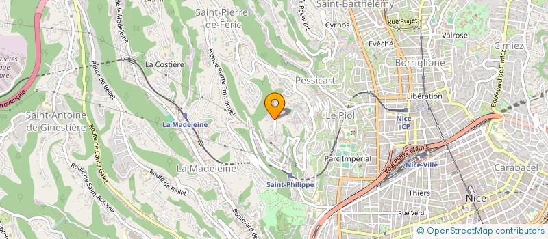 localisation de l'entreprise MADAME KATY HUESO à NICE