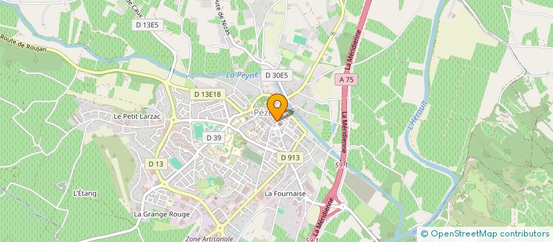 localisation de l'entreprise MADAME KATY LAURENS à PEZENAS