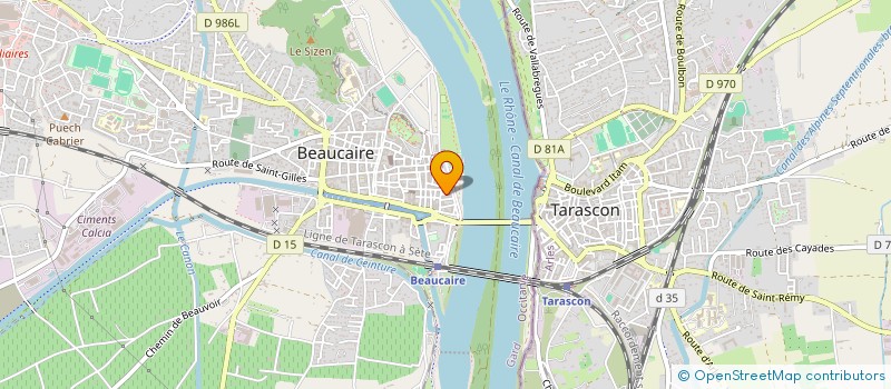 localisation de l'entreprise MADAME KATY LILLAMAND  BEAUCAIRE