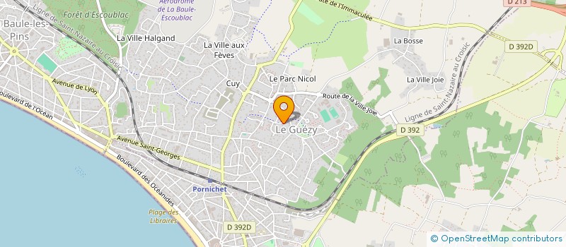 localisation de l'entreprise MADAME KATY NICOL à LA BAULE-ESCOUBLAC