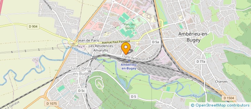 localisation de l'entreprise MADAME KATY OMEIRA  AMBERIEU-EN-BUGEY