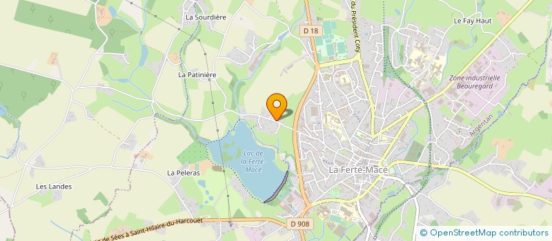 localisation de l'entreprise MADAME KATY POISSON à LA FERTE MACE