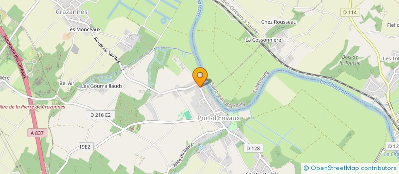 localisation de l'entreprise MADAME KATY RAINAUD  PORT-D'ENVAUX